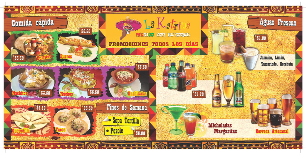 Menu comida Katrina